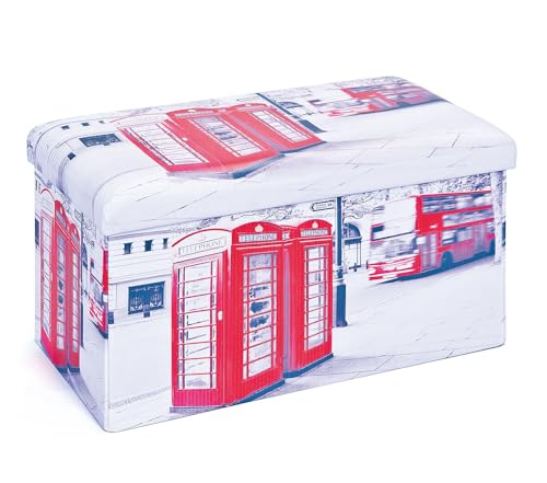 FURNARO Faltkiste Organizer Aufbewahrungsbox Sitzhocker Matteo London Weiß 76 x 38 x 38 cm FURNARO Faltkiste Organizer Aufbewahrungsbox Sitzhocker Matteo London Weiß 76 x 38 x 38 cm von FURNARO