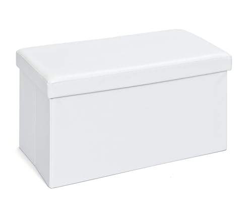 FURNARO Faltkiste Organizer Aufbewahrungsbox Sitzhocker Matteo Weiß 76 x 38 x 38 cm FURNARO Faltkiste Organizer Aufbewahrungsbox Sitzhocker Matteo Weiß 76 x 38 x 38 cm von FURNARO