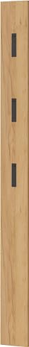 FURNARO Garderobenpaneel Dekor Eiche 170x15 cm – Wandpaneel mit 3 ausklappbaren Haken aus Metall – Flurgarderobe, montiert, Melaminbeschichtung, Made in Germany von FURNARO