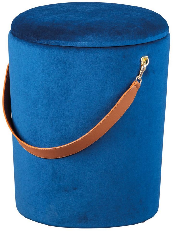 FURNARO Hocker, Wohnen, Wohnzimmer, Schlafzimmer, Textil, Grün von FURNARO