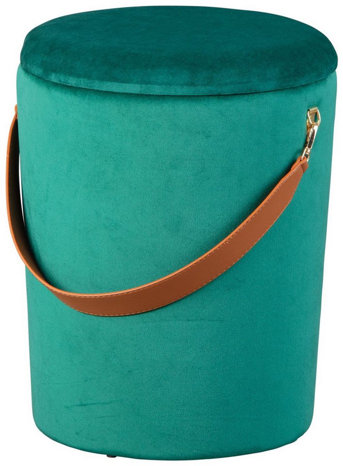 FURNARO Hocker, Wohnen, Wohnzimmer, Schlafzimmer, Textil, Grün FURNARO Hocker, Wohnen, Wohnzimmer, Schlafzimmer, Textil, Grün von FURNARO