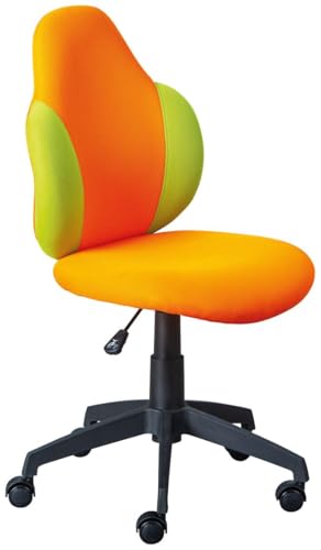 FURNARO Kinderschreibtischstuhl Astrid Orange/Grün höhenverstellbar ergonomische Rückenlehne FURNARO Kinderschreibtischstuhl Astrid Orange/Grün höhenverstellbar ergonomische Rückenlehne von FURNARO
