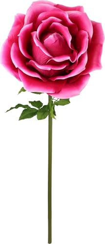FURNARO Riesenblume Rose pink – 120 cm große Kunstblume aus Polyester & Metall – dekorative XXL-Deko für Events, Zuhause & Schaufenster FURNARO Riesenblume Rose pink – 120 cm große Kunstblume aus Polyester & Metall – dekorative XXL-Deko für Events, Zuhause & Schaufenster von FURNARO