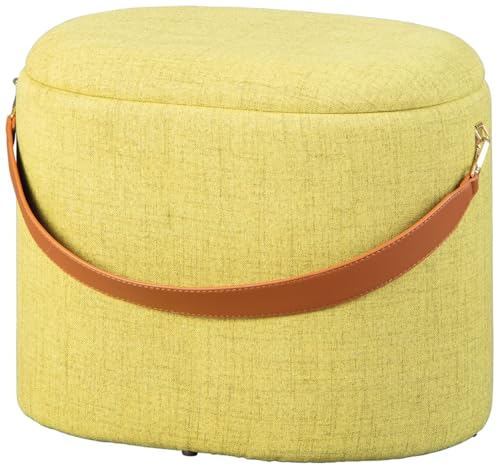 FURNARO Sitzhocker Hocker mit Stauraum Aufbewahrungsbox Juni gelbgrün 42 x 30 x 36 cm FURNARO Sitzhocker Hocker mit Stauraum Aufbewahrungsbox Juni gelbgrün 42 x 30 x 36 cm von FURNARO