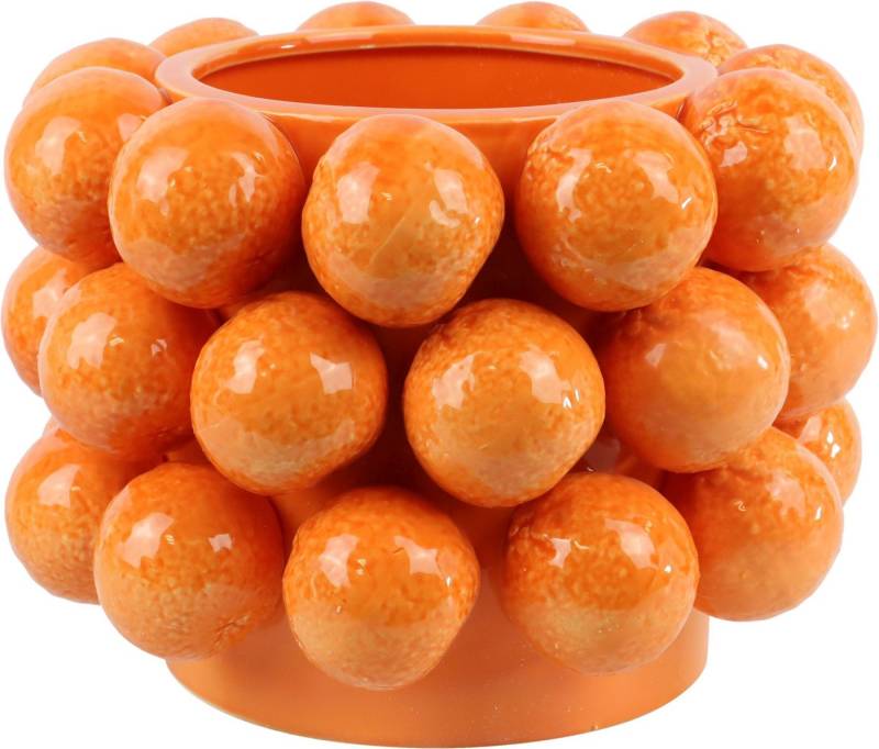FURNARO Übertopf, handgefertigt in Orangendesign, aus Keramik ca. 26cm von FURNARO
