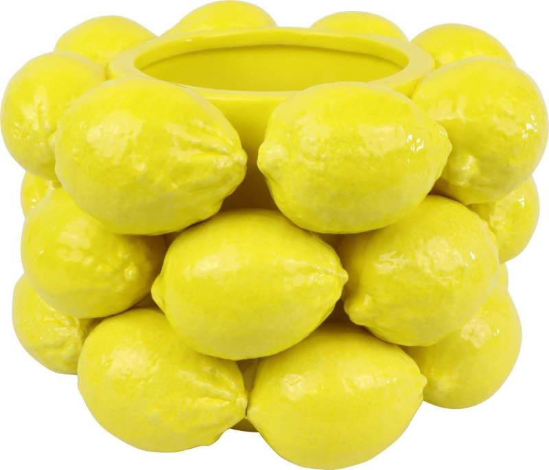 FURNARO Übertopf, handgefertigt in Zitronendesign, aus Keramik ca. 21cm FURNARO Übertopf, handgefertigt in Zitronendesign, aus Keramik ca. 21cm von FURNARO