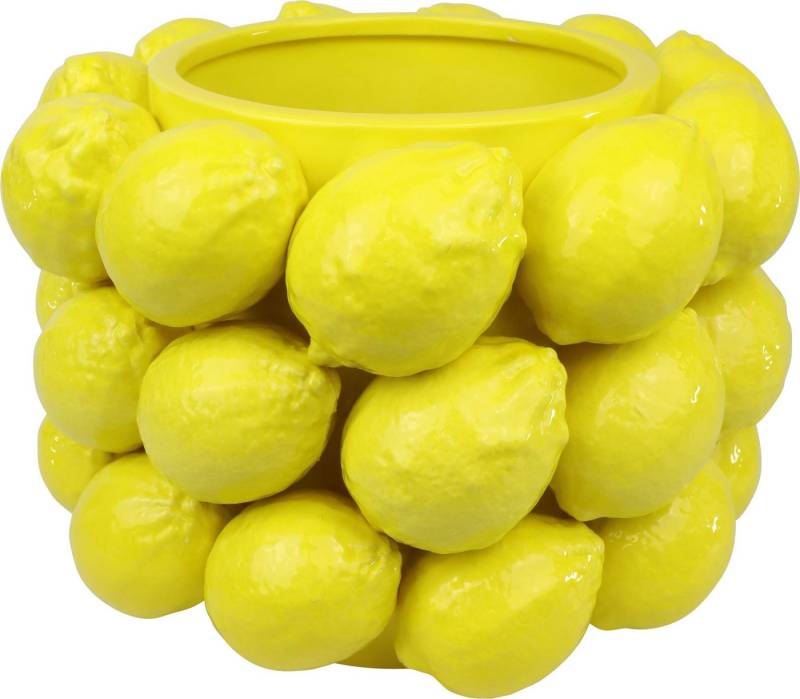 FURNARO Übertopf, handgefertigt in Zitronendesign, aus Keramik ca. 26cm FURNARO Übertopf, handgefertigt in Zitronendesign, aus Keramik ca. 26cm von FURNARO