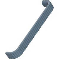 Furnipart - Möbelgriff Flow Breite 171mm - Schrankgriff la 160mm geriffelt, Zinkdruckguss schieferblau matt lackiert von FURNIPART