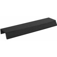 Furnipart - Griffleiste Möbelgriff Bench la 2x80 l 200mm Alu schwarz gebürstet/Leder schwarz von FURNIPART