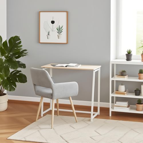 FURNISH 1 Klappbarer Schreibtisch aus Eichenholz, robust, für die Arbeit zu Hause, kompakter Schreibtisch im skandinavischen Stil, klappbares Design, mit Metallrahmen zum Lernen eines Laptops FURNISH 1 Klappbarer Schreibtisch aus Eichenholz, robust, für die Arbeit zu Hause, kompakter Schreibtisch im skandinavischen Stil, klappbares Design, mit Metallrahmen zum Lernen eines Laptops von FURNISH 1