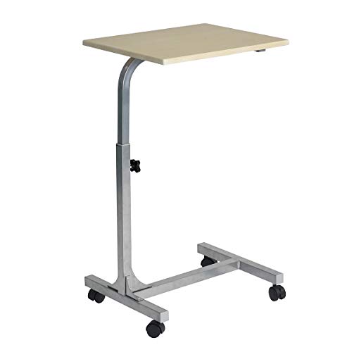 FURNISH 1 Moderner Nachttisch für Schlafzimmer, Nachttisch, robust, Holz und Metall, mit geräumiger Oberfläche, für Büro, kompakt, für Schlafzimmer, mit stabiler Basis, Rollen von FURNISH 1