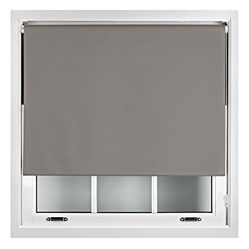 Furnished Verdunkelungsrollo, 100 % verdunkelnd, Thermo-Fensterrollo, Dunkelgrau, 160 cm x 165 cm von FURNISHED