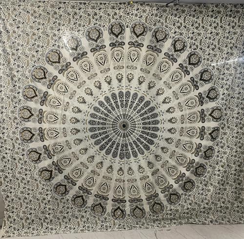 FURNISHFUL FINESSE Mandala Wandteppich Golden Wandbehang Wandteppiche Boho Pfau Wandtuch für Dekor Zuhause und Wohnzimmer– 213 x 228 cm FURNISHFUL FINESSE Mandala Wandteppich Golden Wandbehang Wandteppiche Boho Pfau Wandtuch für Dekor Zuhause und Wohnzimmer– 213 x 228 cm von FURNISHFUL FINESSE