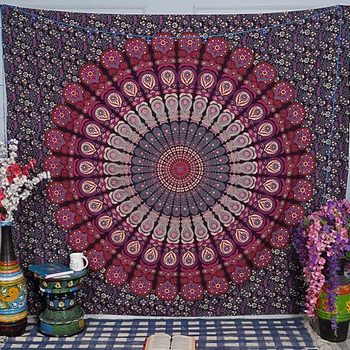 FURNISHFUL FINESSE Mandala Wandteppich Lila Rosa Wandbehang Wandteppiche Boho Pfau Wandtuch für Dekor Zuhause und Wohnzimmer– 76 x 102 cm FURNISHFUL FINESSE Mandala Wandteppich Lila Rosa Wandbehang Wandteppiche Boho Pfau Wandtuch für Dekor Zuhause und Wohnzimmer– 76 x 102 cm von FURNISHFUL FINESSE