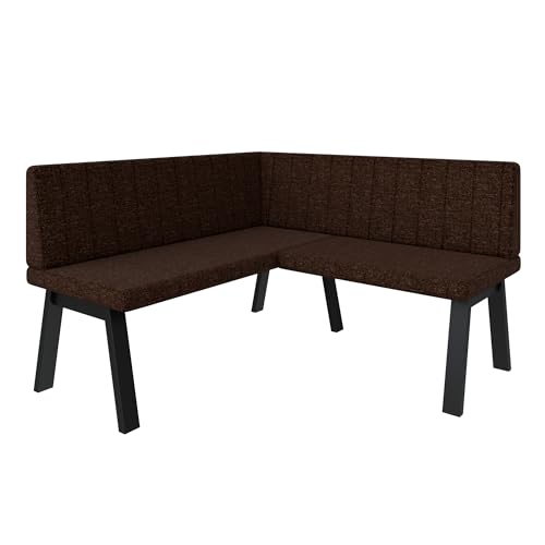 Eckbank Akiko Metal A - Eckbankgruppe für Ihrem Esszimmer, Küche modern, Sitzecke, Essecke. Perfekt für Küche, Büro und Rezeption. Solide und Starke Verarbeitung. (130x130-Inari28) von FURNISTAR