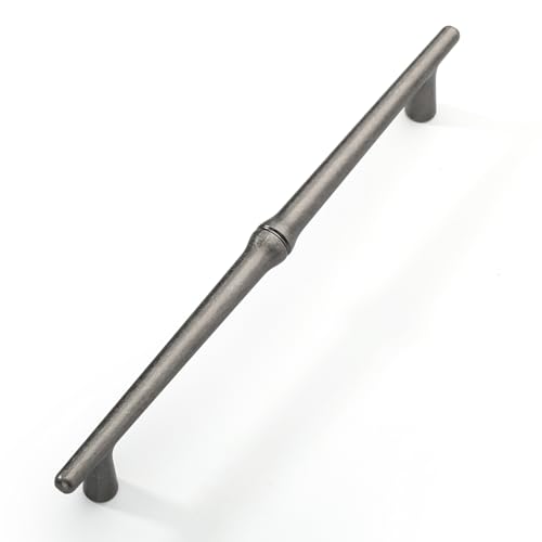 FURNIWARE 10 Stück Antiker Möbelgriff, 192 mm Bohrlochabstand Schubladengriff Antiquitäten Nickel Schrankgriffe, Schubladengriffe für Türen, Küchen, Truhen, Kommoden, Schränke von FURNIWARE