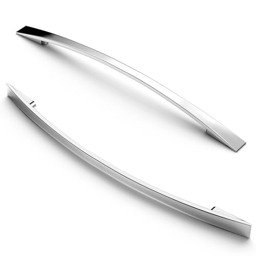 FURNIWARE 10 Stück Griffe, 192mm Lochabstand Möbelgriffe Schrankgriffe Küchengriffe Griffe Möbel Schubladengriffe Griffe für Küchenschränke Schränke Möbelgriffe Schubladengriffe Chrom von FURNIWARE
