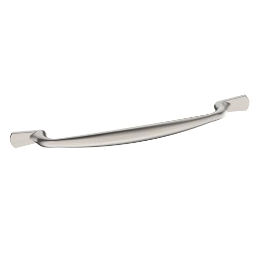 FURNIWARE 10 Stück Schrankgriffe,128 mm Bohrlochabstand Schubladengriff,Gebürstetes Satin-Nickel Möbelgriff Schubladengriffe für Türen, Kommoden, Küchen, Truhen, Schränke von FURNIWARE