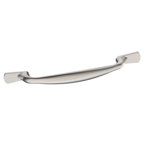 FURNIWARE 10 Stück Schrankgriffe,96 mm Bohrlochabstand Schubladengriff,Gebürstetes Satin-Nickel Möbelgriff Schubladengriffe für Türen, Kommoden, Küchen, Truhen, Schränke von FURNIWARE