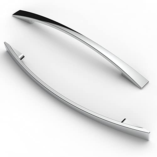 FURNIWARE 5 Stück Griffe, 160mm Lochabstand Möbelgriffe Schrankgriffe Küchengriffe Griffe Möbel Schubladengriffe Griffe für Küchenschränke Schränke Möbelgriffe Schubladengriffe Chrom von FURNIWARE