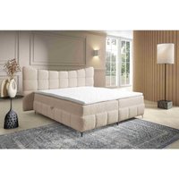 Boxspringbett Blosom 140x200 Doppelbett Topper und Metalfüße RF2 Beige - Furnix Boxspringbett Blosom 140x200 Doppelbett Topper und Metalfüße RF2 Beige - Furnix von FURNIX