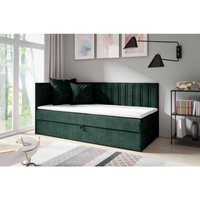 Furnix - Boxspringbett Fernie 100x200 mit Bettkasten und Kissen WV12 Grün Furnix - Boxspringbett Fernie 100x200 mit Bettkasten und Kissen WV12 Grün von FURNIX