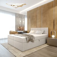 Boxspringbett cerela 180x200 mit Bettkasten und Topper LS82 Creme - Furnix Boxspringbett cerela 180x200 mit Bettkasten und Topper LS82 Creme - Furnix von FURNIX