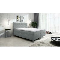 Boxspringbett jullie 160x200 mit Topper und Bettkasten LM3 Hellgrau - Furnix Boxspringbett jullie 160x200 mit Topper und Bettkasten LM3 Hellgrau - Furnix von FURNIX
