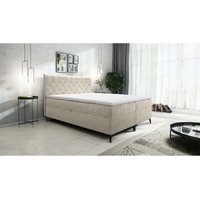 Boxspringbett jullie 200x200 mit Topper und Bettkasten LM5 Creme - Furnix Boxspringbett jullie 200x200 mit Topper und Bettkasten LM5 Creme - Furnix von FURNIX