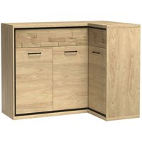 Furnix - Eckkommode mediolane dekor M-15 Sideboard mit Schubladen Hickory von FURNIX