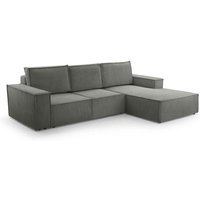 Ecksofa ammoris mini in L-Form Schlaffunktion Bettkasten PS60 Grau - Furnix von FURNIX