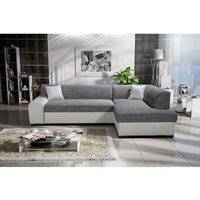 Ecksofa nosmiss mit Schlaffunktion Polstercouch mit Kopfkissen MA120-BE01 - Furnix von FURNIX