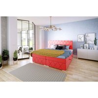 FURNIX Boxspringbett FREDD 160x200 cm 2 Bettkasten Polsterbett Topper MV2242 Orange FURNIX Boxspringbett FREDD 160x200 cm 2 Bettkasten Polsterbett Topper MV2242 Orange von FURNIX