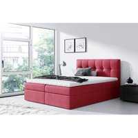 FURNIX Boxspringbett RYANE 140x200 mit tiefen Bettkasten und Topper SR60 rot FURNIX Boxspringbett RYANE 140x200 mit tiefen Bettkasten und Topper SR60 rot von FURNIX