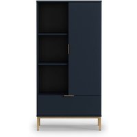 FURNIX Highboard MALAGAS R70 Wohnzimmerkommode Schublade Tür Marineblau von FURNIX