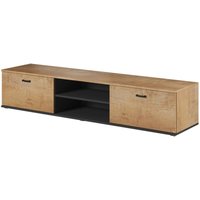 FURNIX Lowboard SOPHIO 180 TV-Schrank mit Klappentüren Lefkas/Schwarz FURNIX Lowboard SOPHIO 180 TV-Schrank mit Klappentüren Lefkas/Schwarz von FURNIX