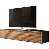 FURNIX Lowboard ZALVO 160 Lamellenfront TV-Hängeschrank Schwarz/Wotan Lamellen FURNIX Lowboard ZALVO 160 Lamellenfront TV-Hängeschrank Schwarz/Wotan Lamellen von FURNIX