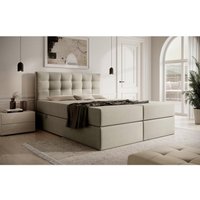FURNIX Polsterbett mit Bettkasten SLIMI 180x200 Boxspringbett Kopfteil IN22 Beige FURNIX Polsterbett mit Bettkasten SLIMI 180x200 Boxspringbett Kopfteil IN22 Beige von FURNIX