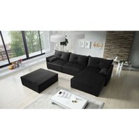 FURNIX Polstercouch ELONE SYSTEM 2 Schlafsofa ohne Sitzbanke RL31 Schwarz von FURNIX