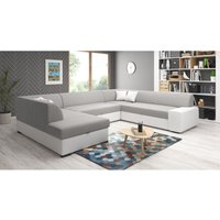 Wohnlandschaft XXL-Sofa U-Form Sofalandschaft nosmiss eco Leder MA120OR21 - Furnix von FURNIX