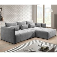 Furnix - Sofa yalta Couch ausziehbar mit Bettkasten und Kissen Schlafsofa mh 85 von FURNIX