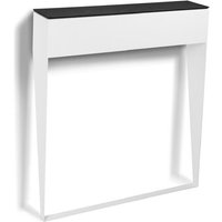 Flurkonsole elvi Konsolentisch Konsole mit Stahlrahmen Weiß-Schwarz - Furnix von FURNIX