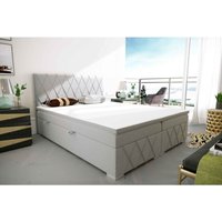 Furnix - Boxspringbett fredd 180x200 cm 2 Bettkasten Polsterbett Topper IN91 Grau Furnix - Boxspringbett fredd 180x200 cm 2 Bettkasten Polsterbett Topper IN91 Grau von FURNIX