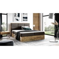 Furnix - Boxspringbett redos 200x200 mit Bettkasten aus Möbelplatten &Topper FR5 von FURNIX