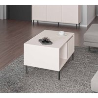 Furnix - Kaffeetisch Kersi Couchtisch mit zwei Schranken und Metallbeine Beige Furnix - Kaffeetisch Kersi Couchtisch mit zwei Schranken und Metallbeine Beige von FURNIX
