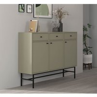 Kommode Tonkin 827 Sideboard mit drei Türen & drei Schubladen Gestellbeine Grün - Furnix Kommode Tonkin 827 Sideboard mit drei Türen & drei Schubladen Gestellbeine Grün - Furnix von FURNIX