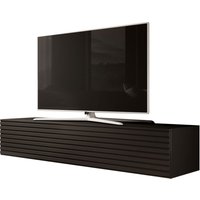 Furnix - Lowboard zalvo 160 Lamellenfront TV-Hängeschrank Schwarz/Schwarze Lamellen Furnix - Lowboard zalvo 160 Lamellenfront TV-Hängeschrank Schwarz/Schwarze Lamellen von FURNIX