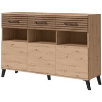 Furnix - Sideboard carlen 5 Wohnzimmerkommode mit Flügeltüren Artisan von FURNIX