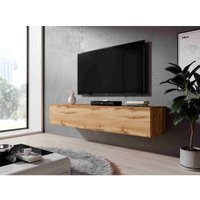 TV-Kommode Zibo B160xT32xH34 cm hängender TV-Schrank für Wandmontage wotan - Furnix von FURNIX