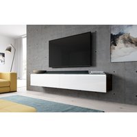 Furnix - TV-Lowboard Kommode bargo 180cm TV-Schrank Old Style Wood-Weiß glänzend von FURNIX